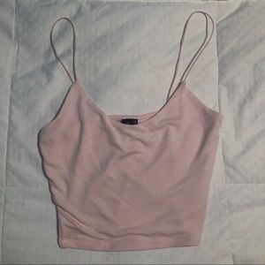 Blush pink crop top